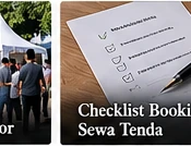Sewa Tenda Sarnafil 3x3 untuk Registrasi Event